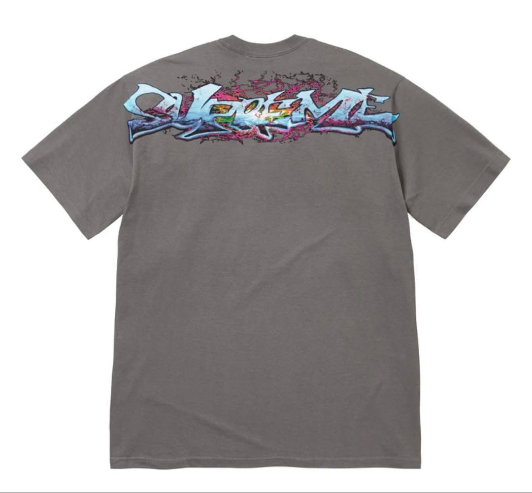 Supreme Tag Tee \"Charcoal\" Mサイズ