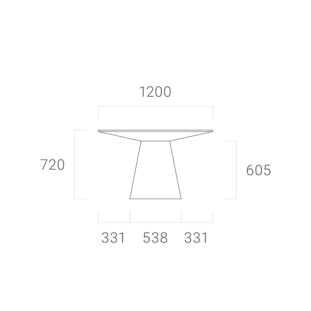 Armonia アルモニア　ダイニングテーブル120cm ウォルナット