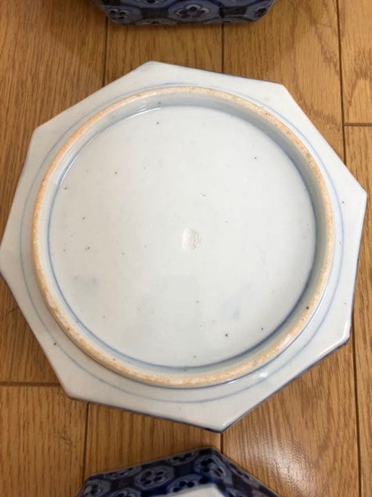 伊万里　八角皿　明治　大中小　鉢　和皿　セット