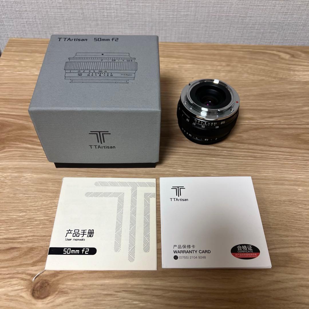 TTArtisan 50mm F2 Sony Eマウント 単焦点レンズ