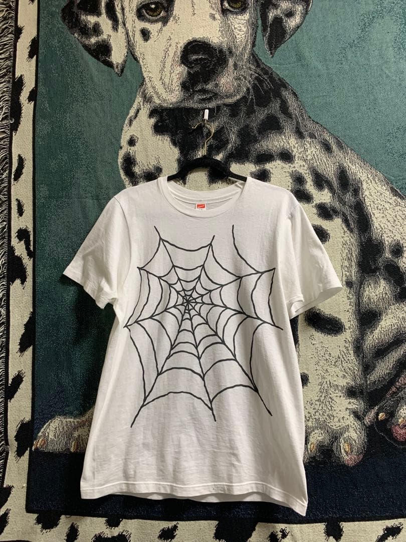 古*売様 スペシャル80s USA製 スパイダーウェブ Tシャツ シングルステッ
