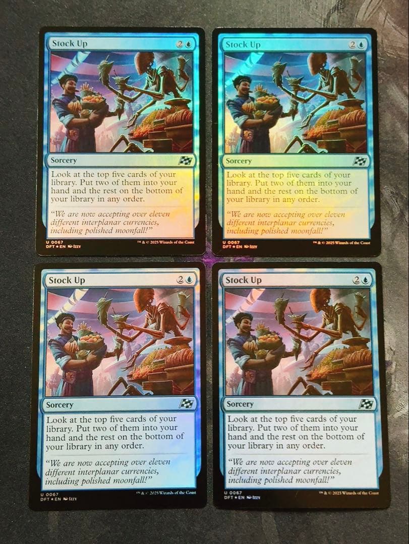 【foil】食糧補充　英語　4枚セット