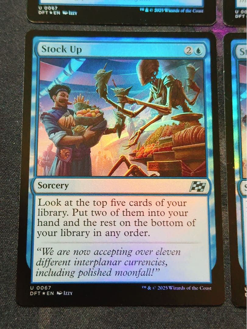 【foil】食糧補充　英語　4枚セット