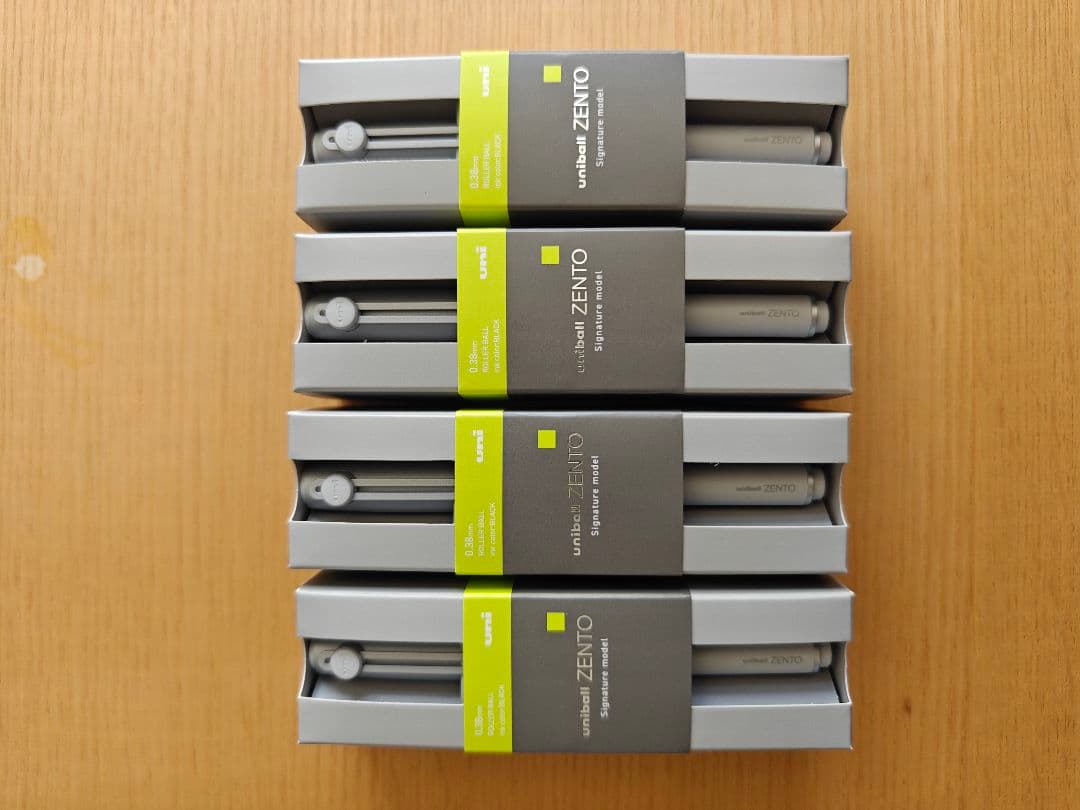 新品 ユニボール zento ゼント シグニチャーモデル　シルバー　4本セット