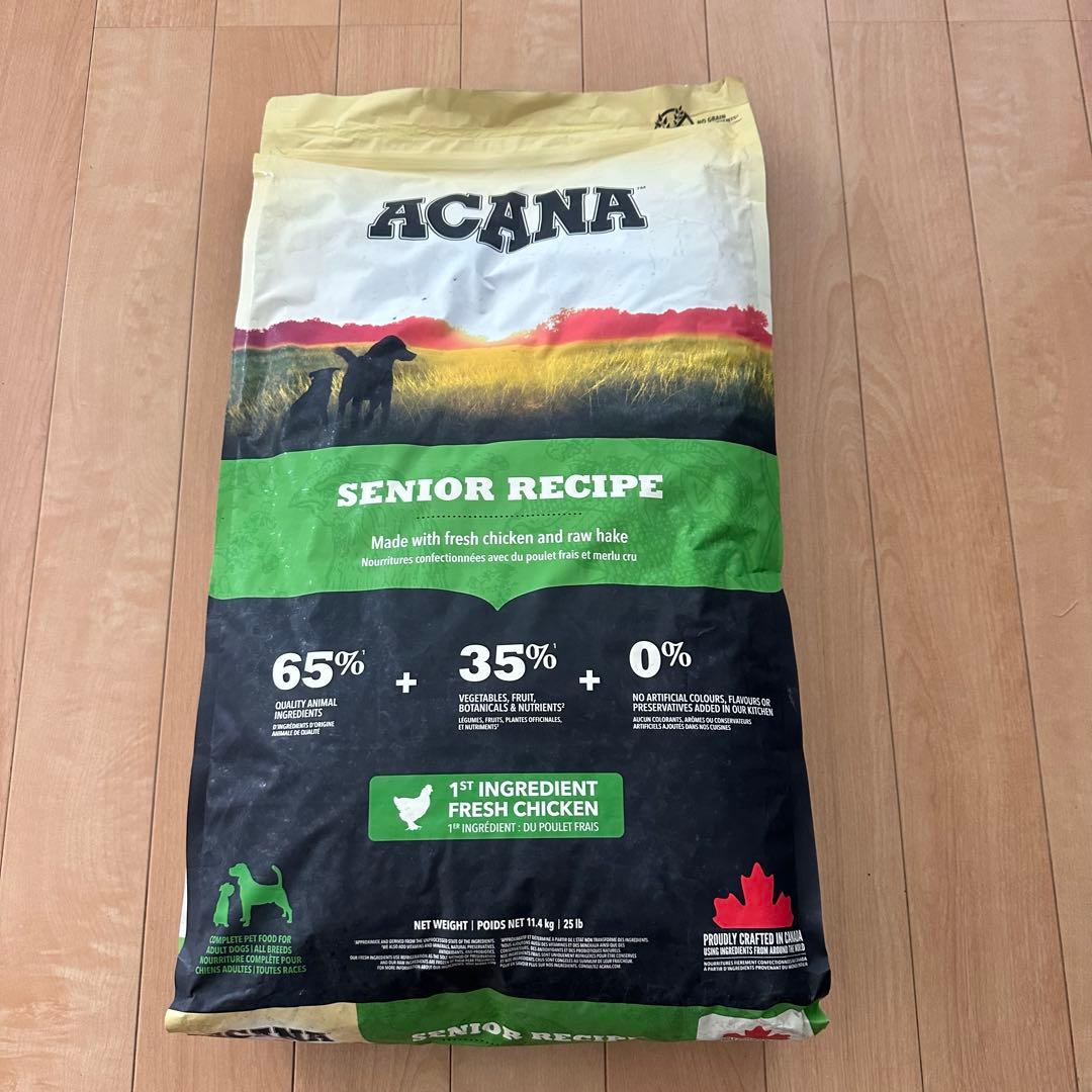 ACANA シニアレシピ ドッグフード 11.4kg 正規品
