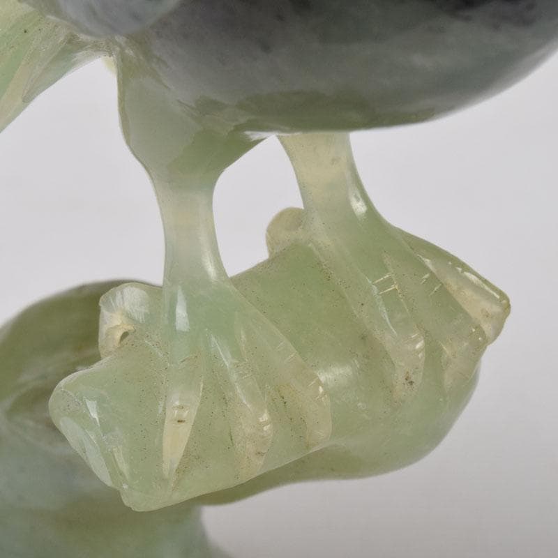 中国　玉石彫刻　鳥　置物　C　8647