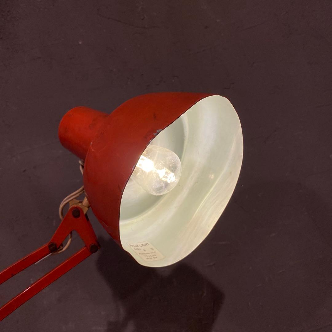 昭和レトロ フレキシブルアーム照明 卓上 万力付き インダストリアル