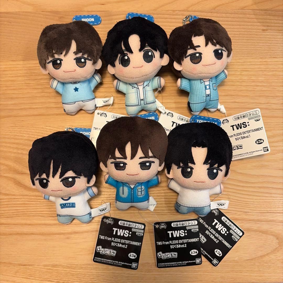TWS: トゥアス ちびぐるみ ナムコ限定 全3種×2コンプリート　6点セット