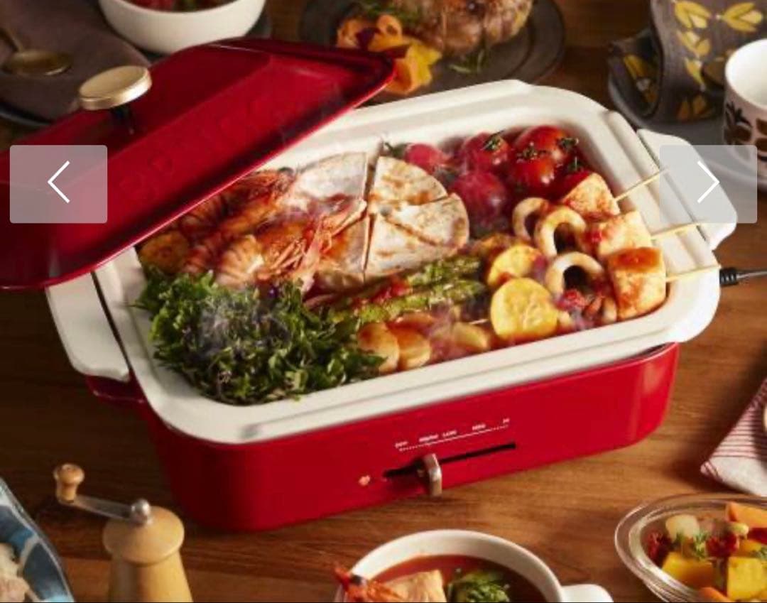 新品・未使用・未開封　BRUNO コンパクトホットプレート 4点セット色ホワイト