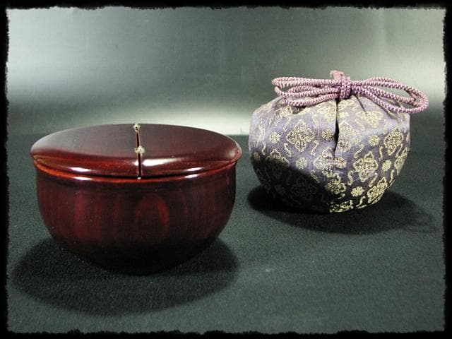 妙喜庵 武田 宗延 豊公袖摺松 割蓋 茶入 伝来 老松 茶道具 棗 書付箱 g6