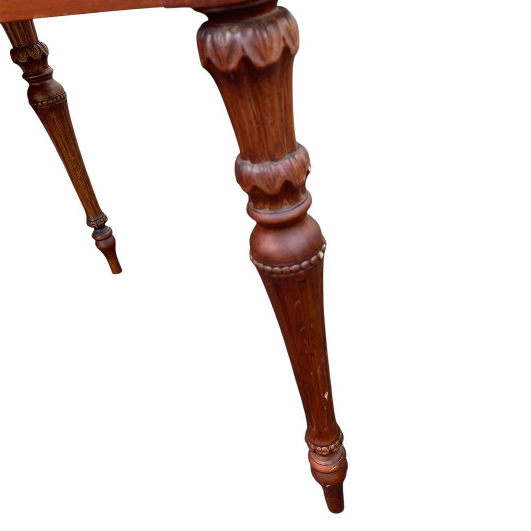 英国アンティーク コンソールテーブル　飾り台　花台　電話台 引き出し付き