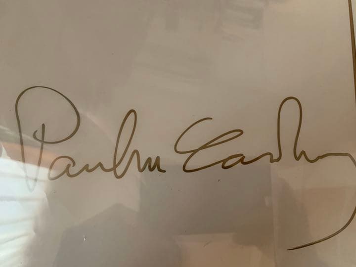 ポールマッカートニー直筆サイン　入手困難