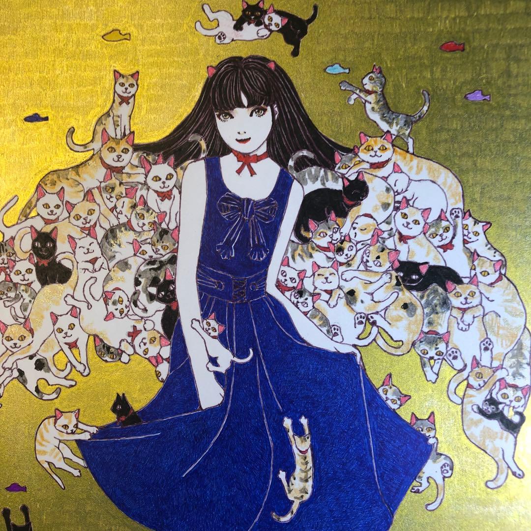 CAT WING 猫ノ翼【肉筆絵画】