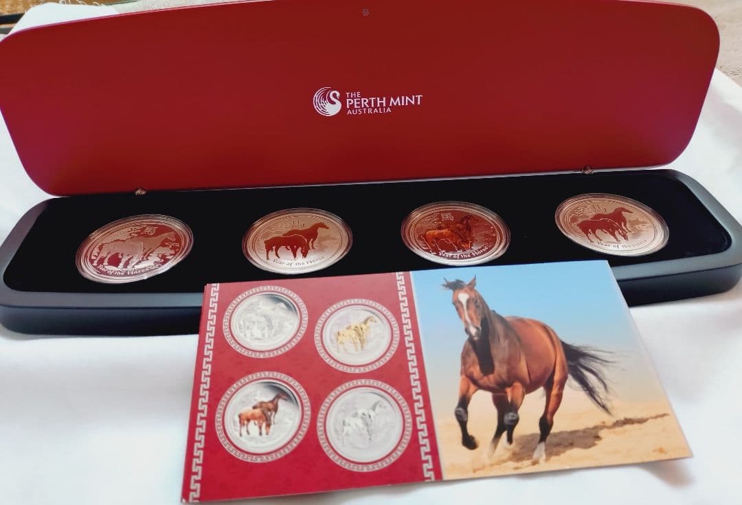 Perth Mint Year of the Horse2014 銀貨 4枚