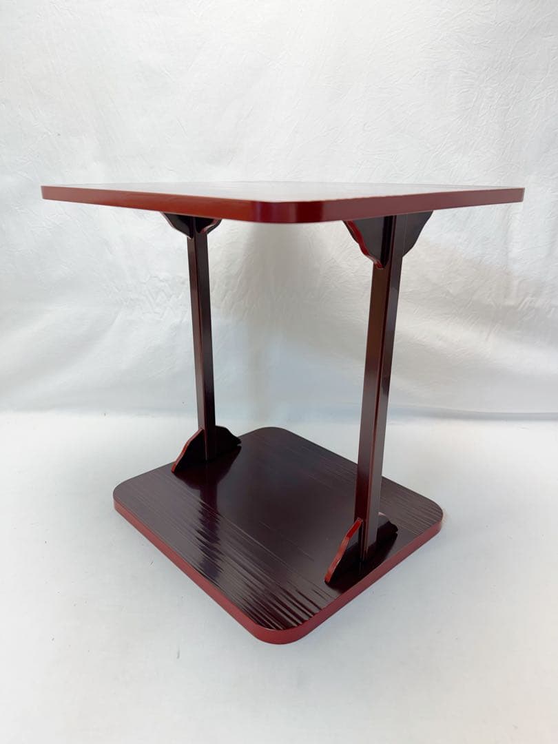 未使用 茶道具 佐々木宗章作 即中斎好 溜塗 小四方棚 組み立式 共箱