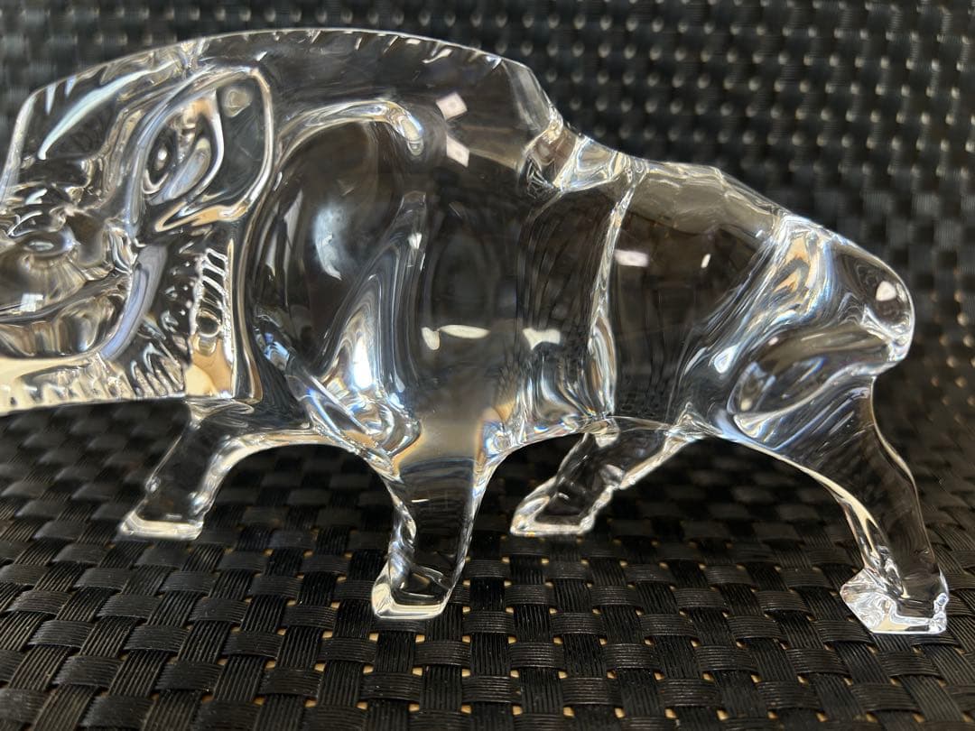 【美品】バカラ　baccarat 干支　イノシシ　置物　ガラス　クリスタル