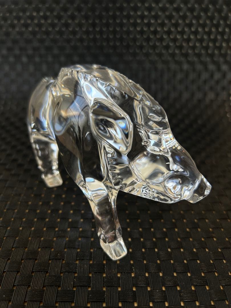 【美品】バカラ　baccarat 干支　イノシシ　置物　ガラス　クリスタル