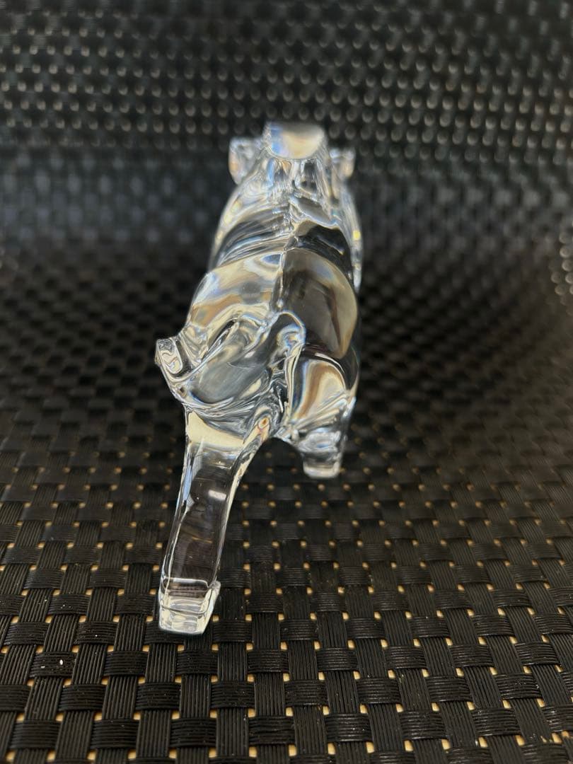 【美品】バカラ　baccarat 干支　イノシシ　置物　ガラス　クリスタル