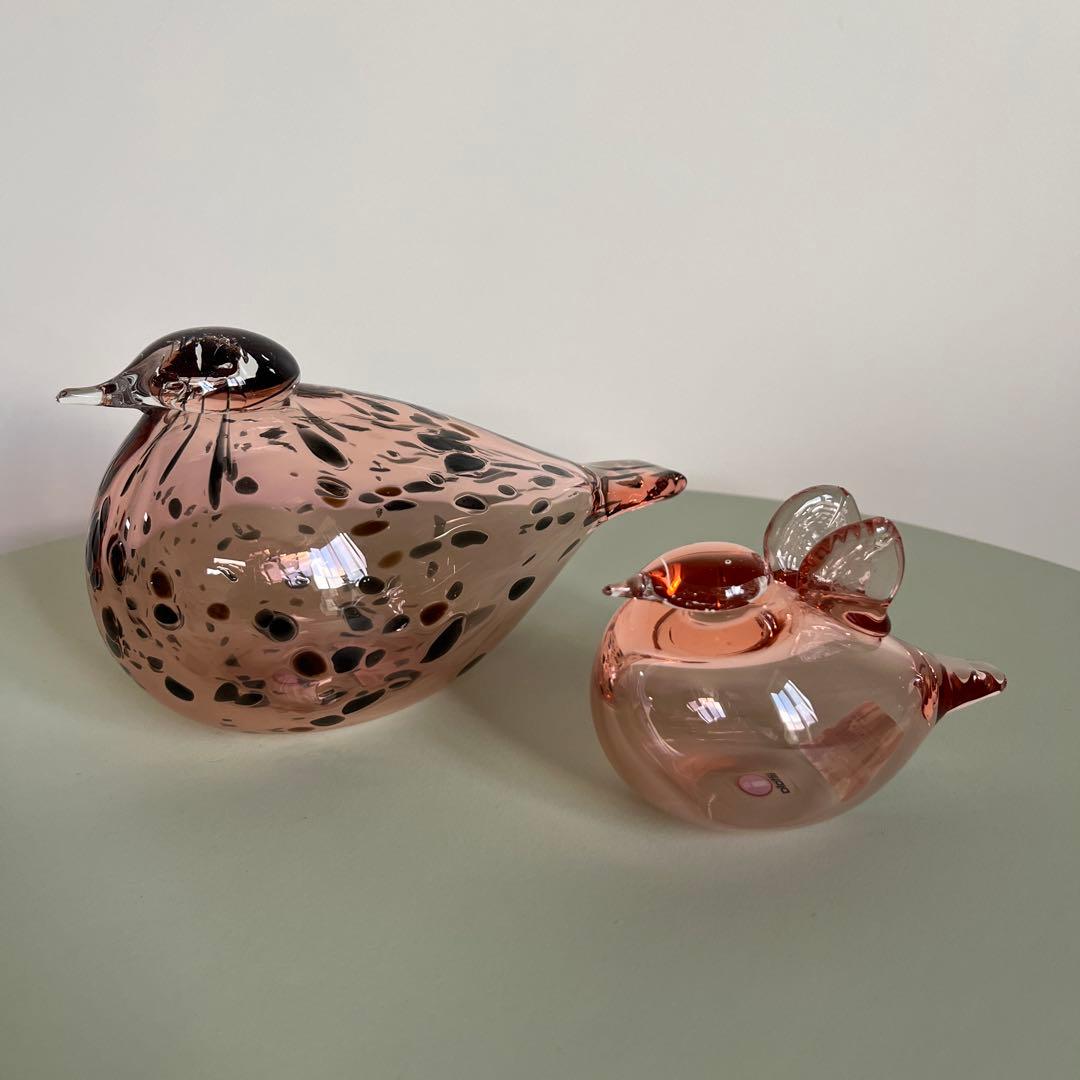 イッタラ　バード　マザー&ベビー　サーモンピンク　箱付き