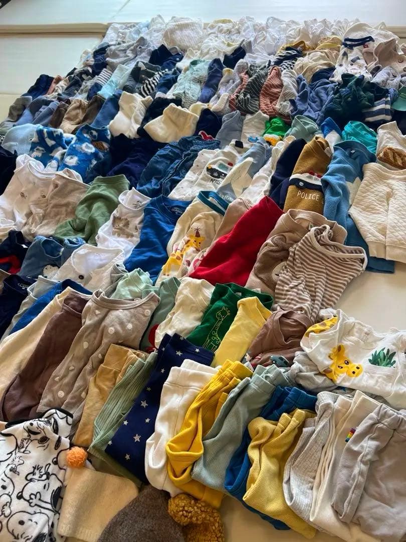 【160着以上！】子ども服まとめ売り 男の子 オールシーズン 新生児～90サイズ
