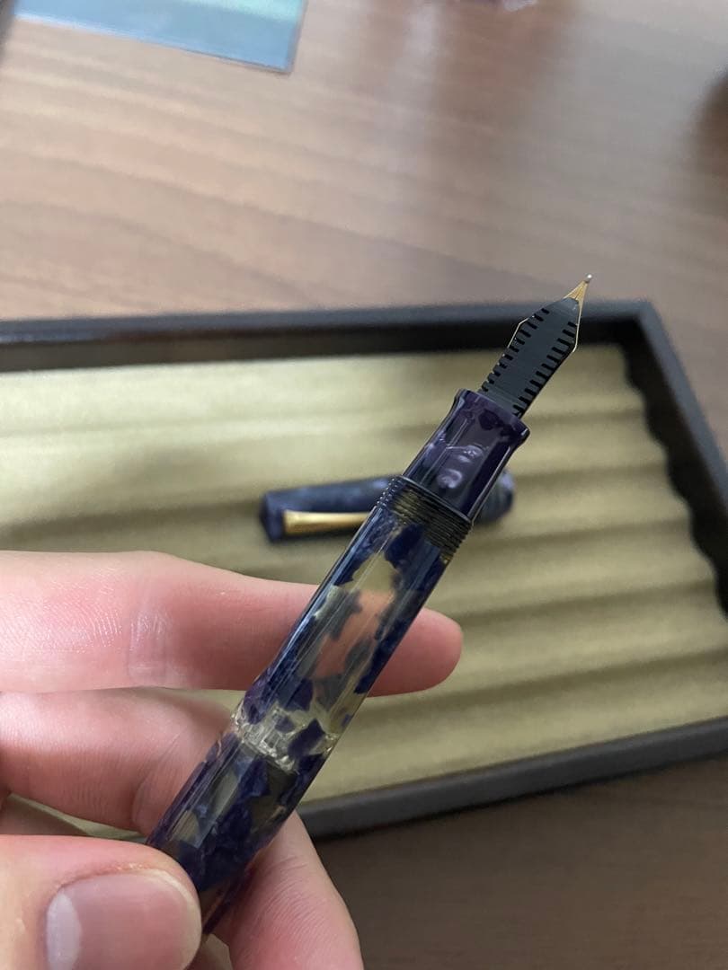 オマス ルーセンスブルー 万年筆