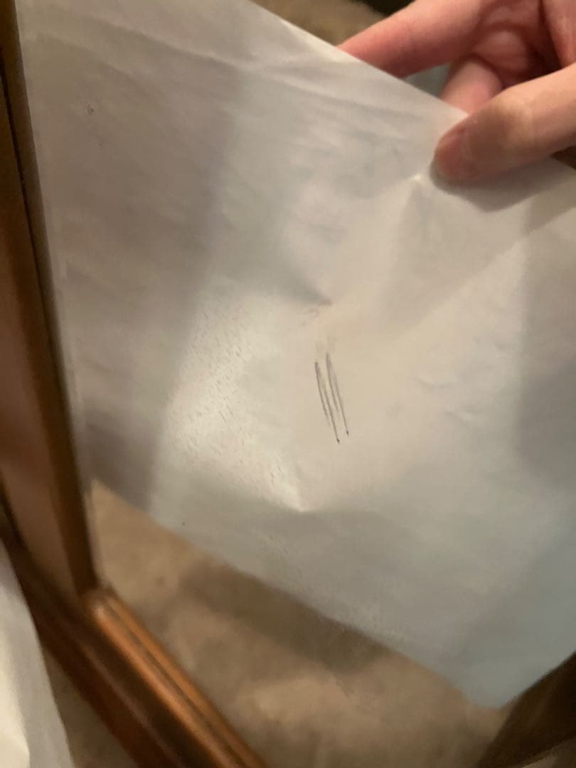 靴箱　下駄箱　シューズボックス　ブラウン　鏡付き