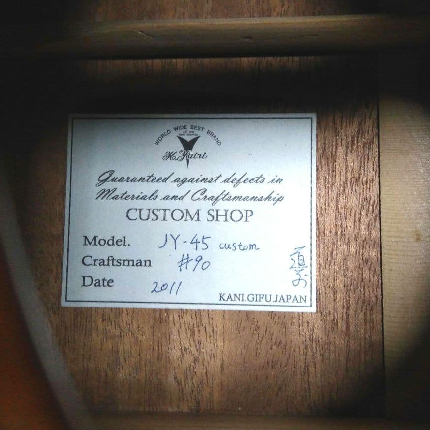 K.yairi　JY-45 custom (道前曉伸)