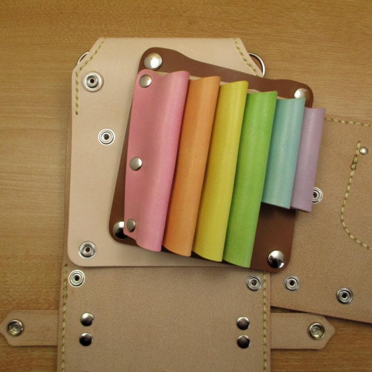 【トリマー向き】 キャメル＆カラフル　６丁　 シザーケース　TSC-18/CCC