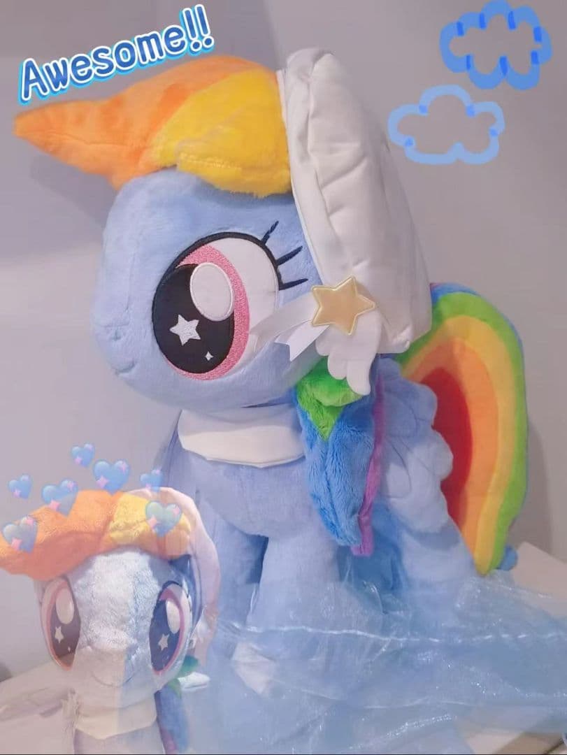 新品海外限定999体 Rainbow Dash ぬいぐるみ約50cm