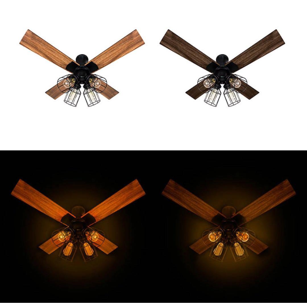 K シーリングファン ブラック　JAVAlO ELF JE-CF003-BK