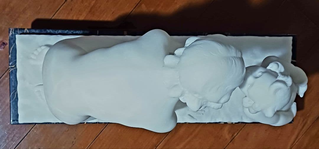 ウンベルト スティアチーニ 母子裸像 アラバスター 19~20世紀 イタリア製