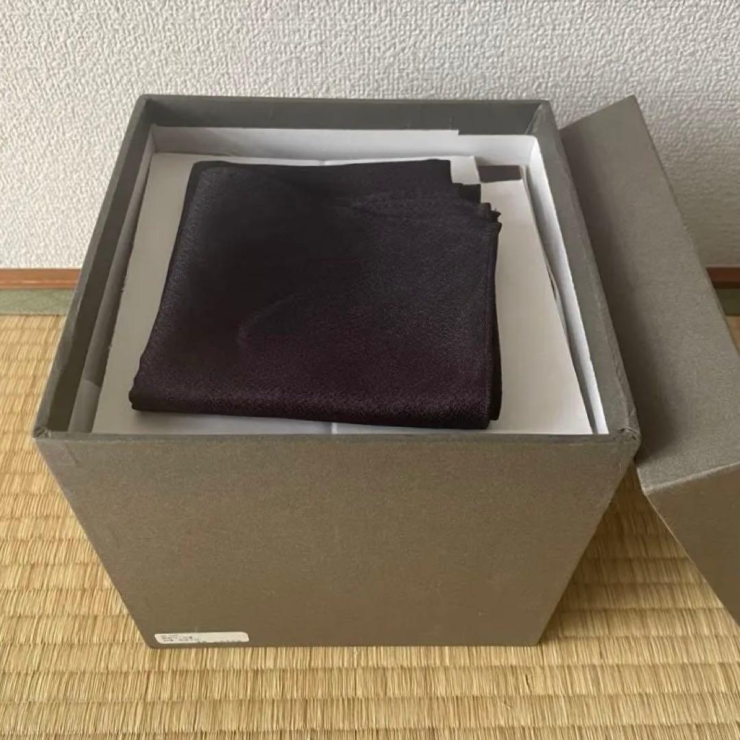 山田平安堂　白檀　二段重　重箱　取り皿2枚、風呂敷付き