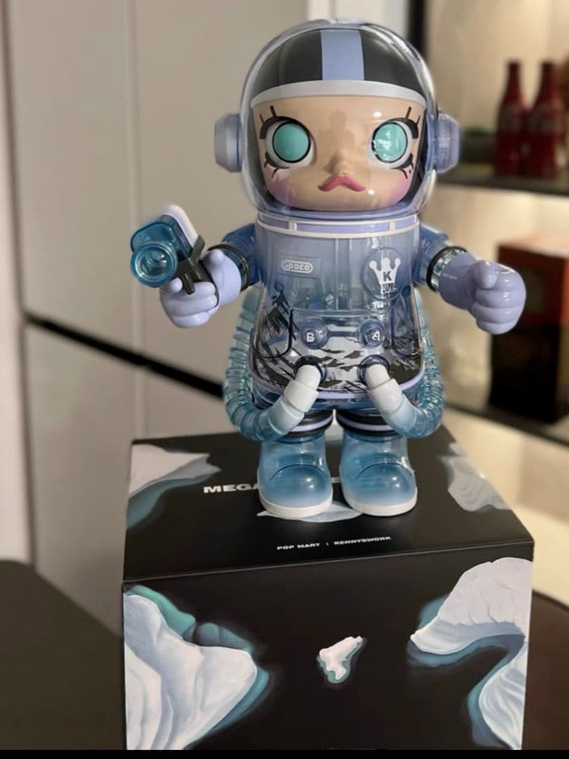 その他 POPMART MEGA SPACE MOLLY SOFT DRINKSBLUE