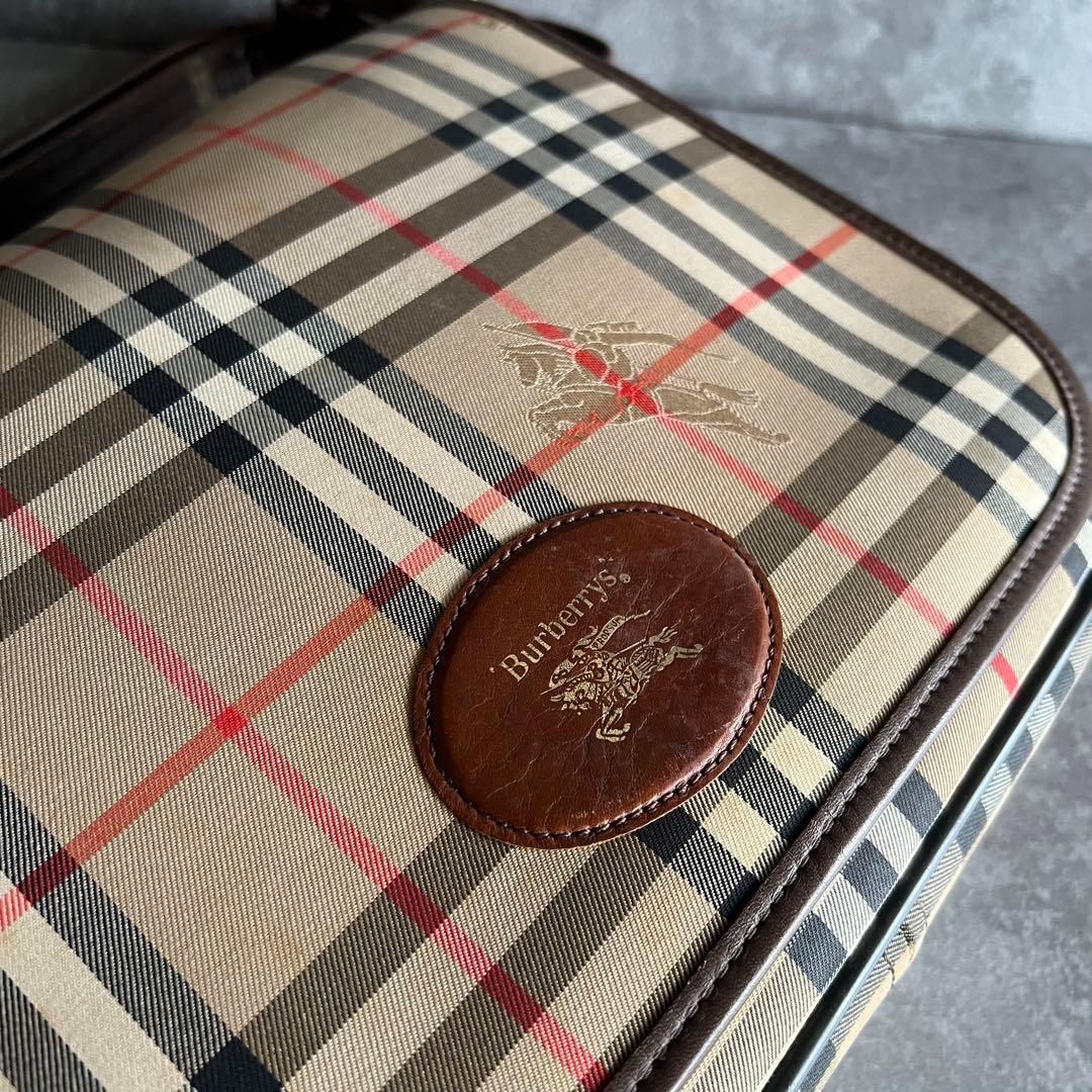 ⭐️バーバリー⭐️ノバチェック シャドーホース ショルダーバッグ ブラウン