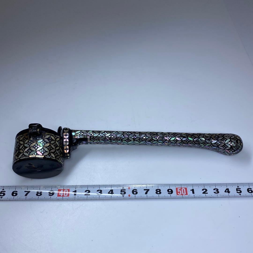 古銅　極上螺鈿　矢立　トコト　229g 東里7-0402☆2F