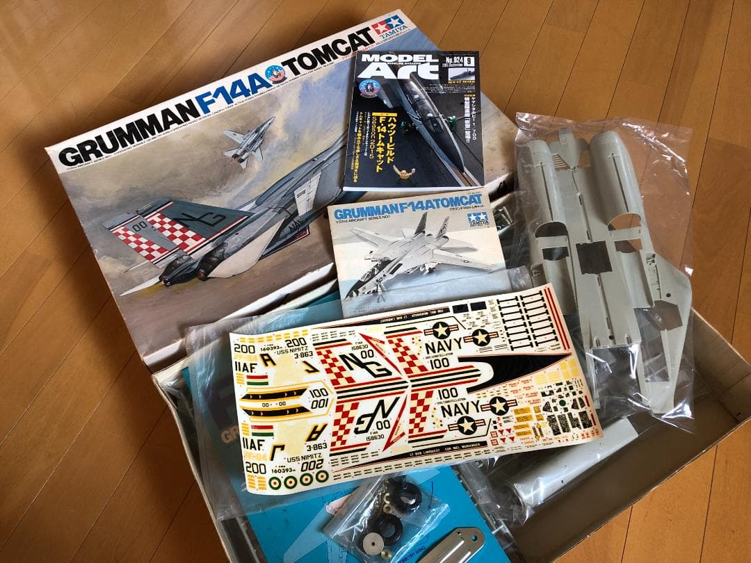 1980年 小鹿 タミヤ 1/32 F-14A トムキャット 未組み立て
