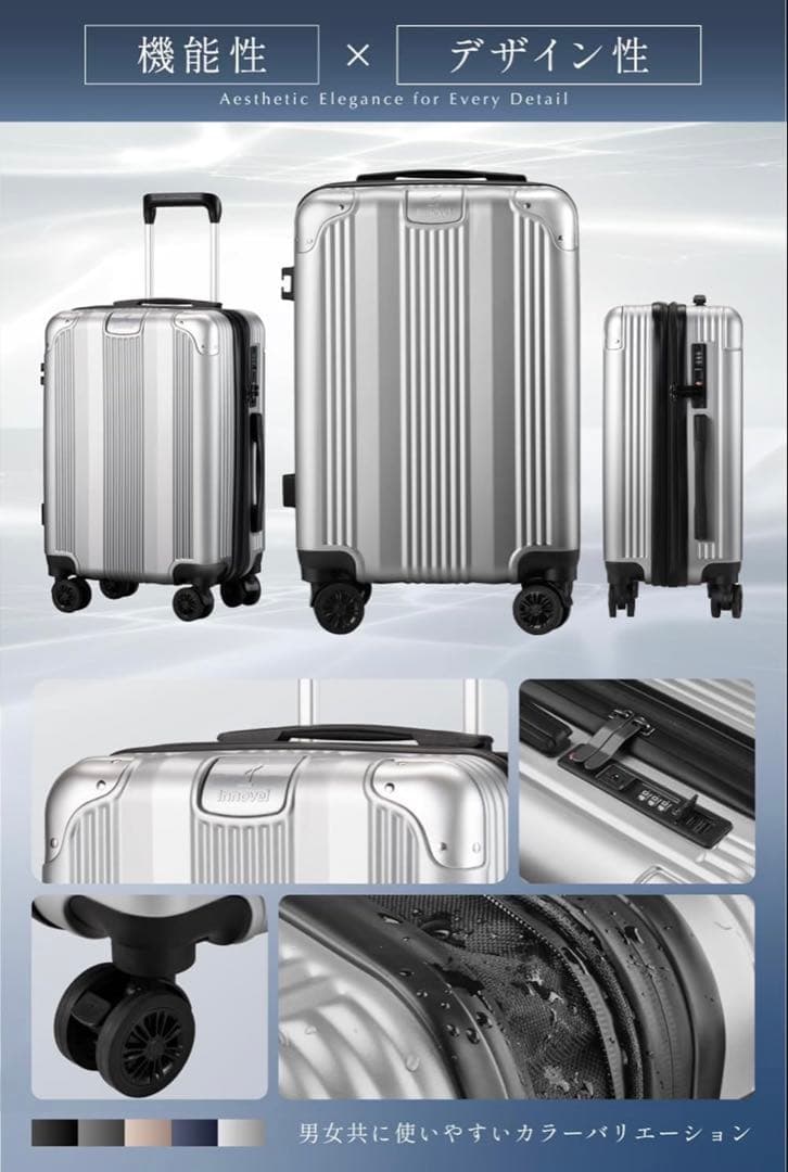 【未使用】Innovel スーツケース Lサイズ ネイビー