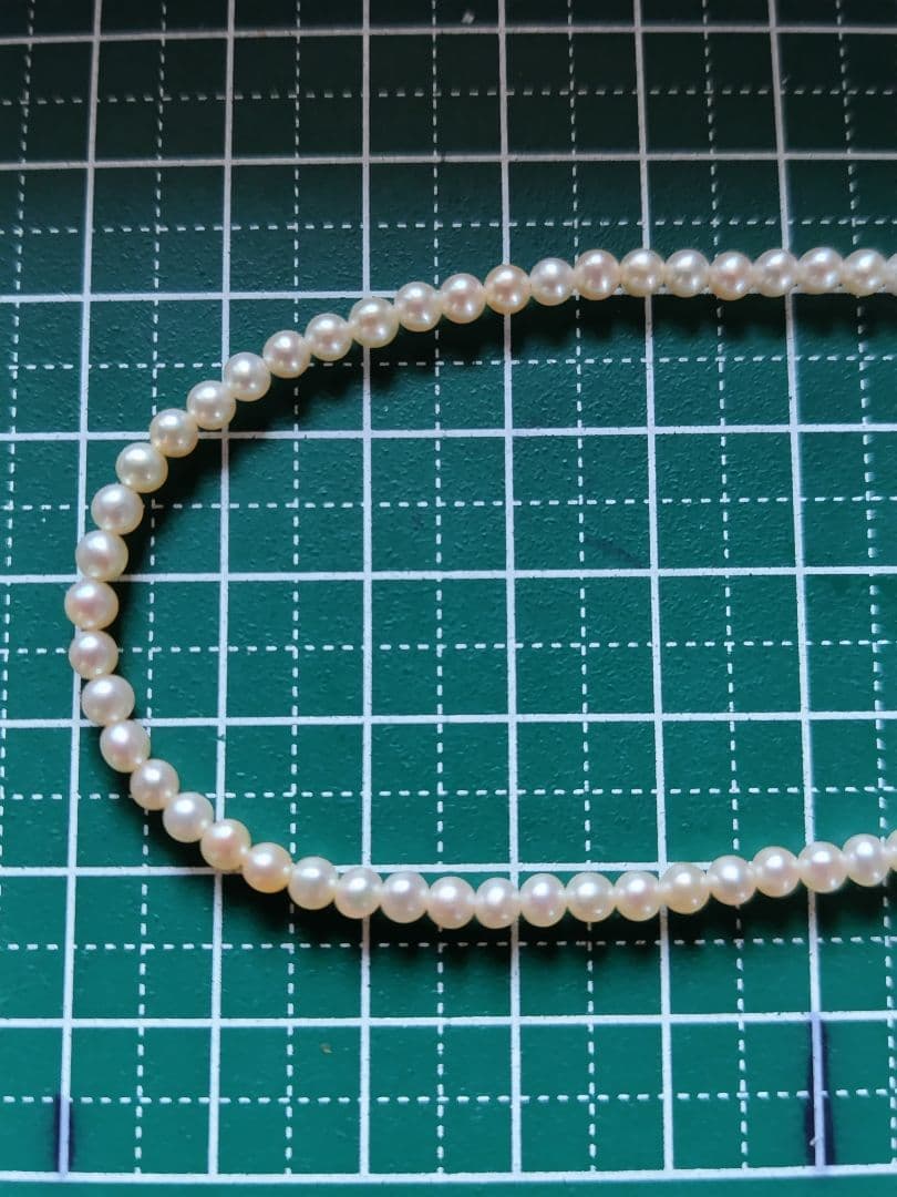 K18WG アコヤ真珠ベビーパールネックレス