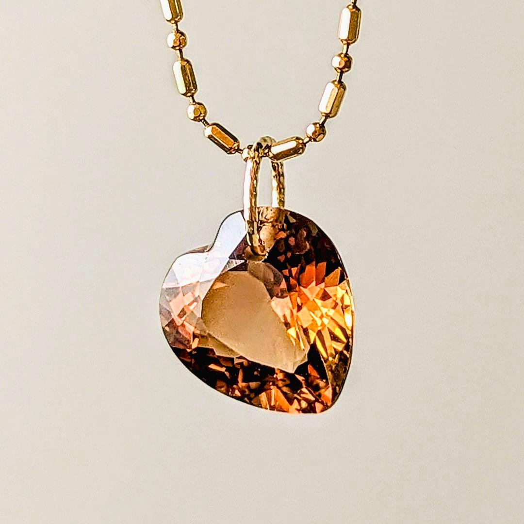 ♢N♢K18ブラウントパーズ 5ct ネックレスチャーム ペンダントトップ