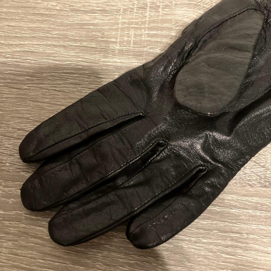 希少 ジャンポールゴルチエ ドラゴン刺繍 レザーグローブ 手袋 本革