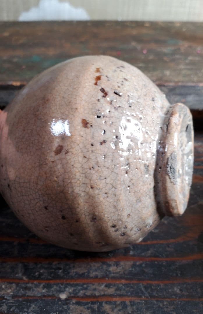 李朝 白磁 井戶酒瓶