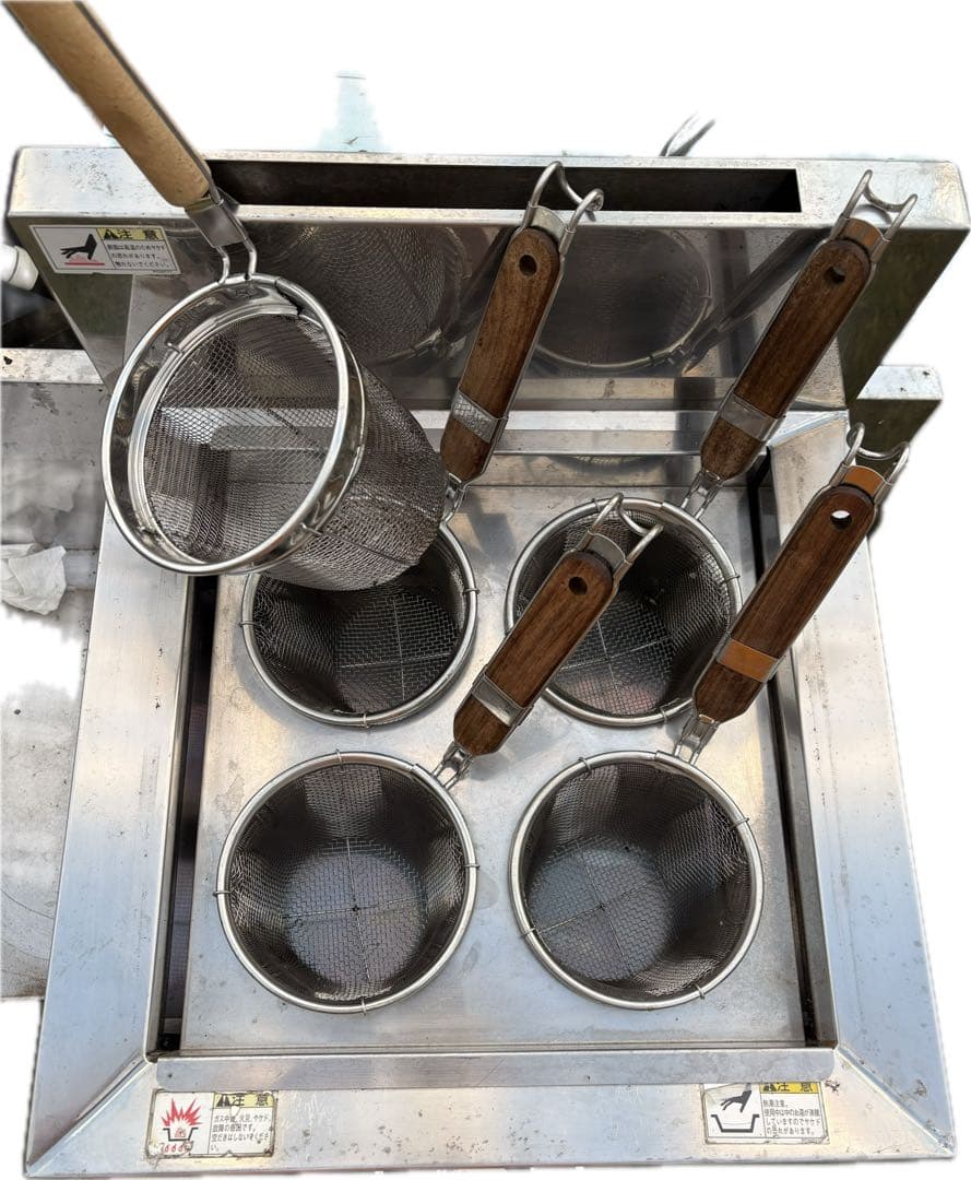 タニコー （tanico）業務用 4口 卓上ラーメン。 釜