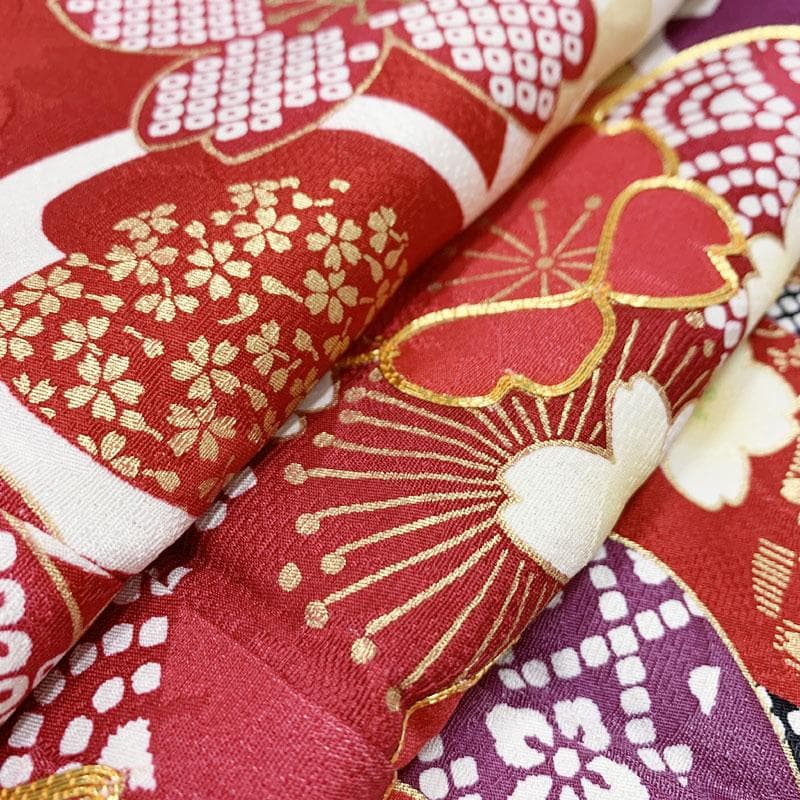 503z5.509y19.小物.406v46☆振袖 身幅広め 金駒刺繍 金彩