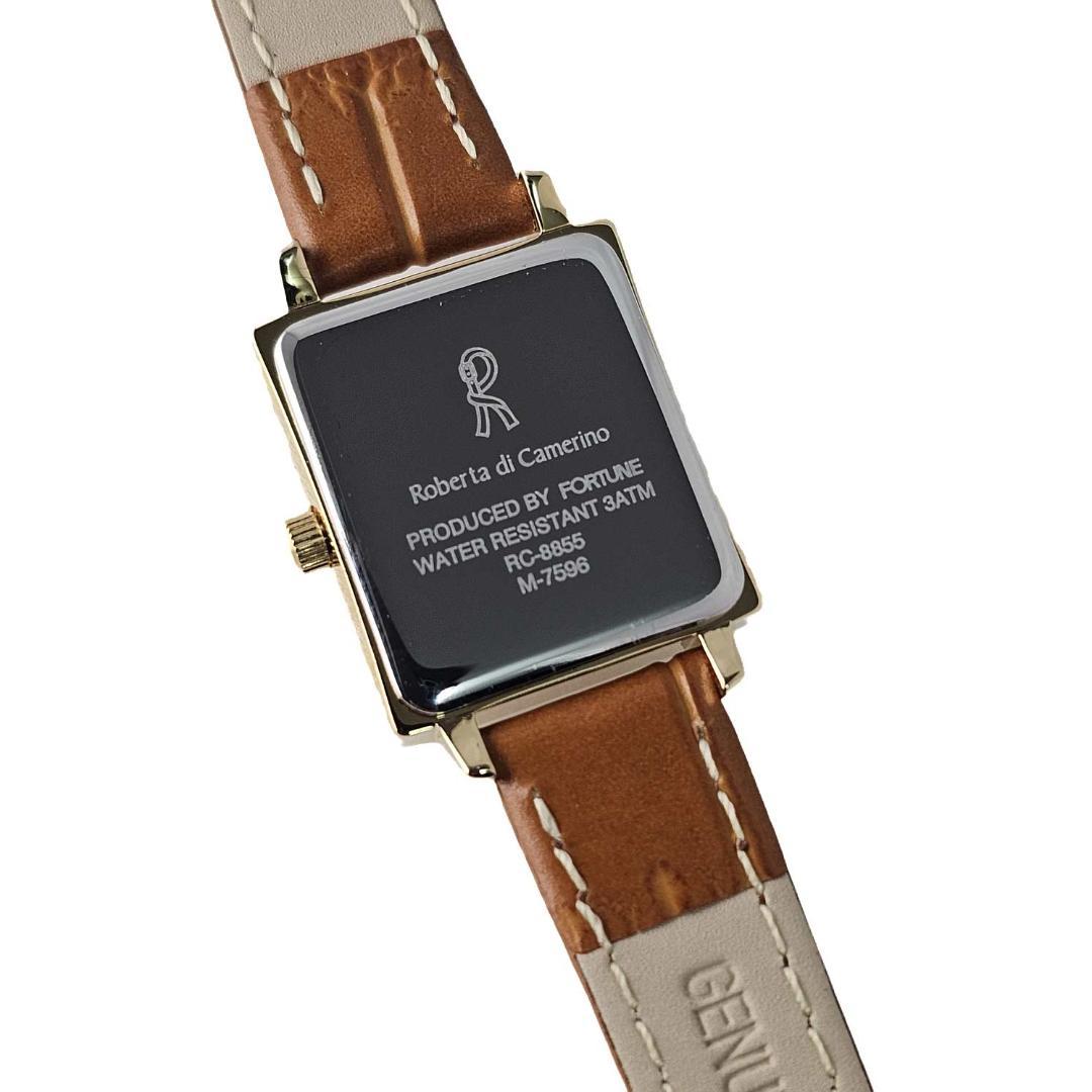 ロベルタ・ディ・カメリーノ 腕時計 レクタングル シェル RC8855-02BR
