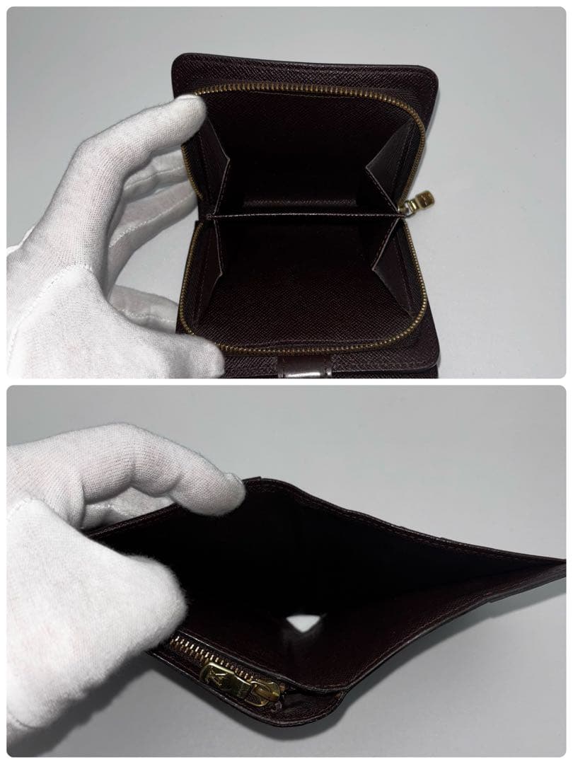 ✨美品✨ルイヴィトン✨ダミエ✨コンパクトジップ 2つ折り財布