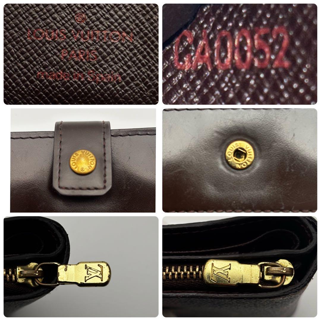 ✨美品✨ルイヴィトン✨ダミエ✨コンパクトジップ 2つ折り財布