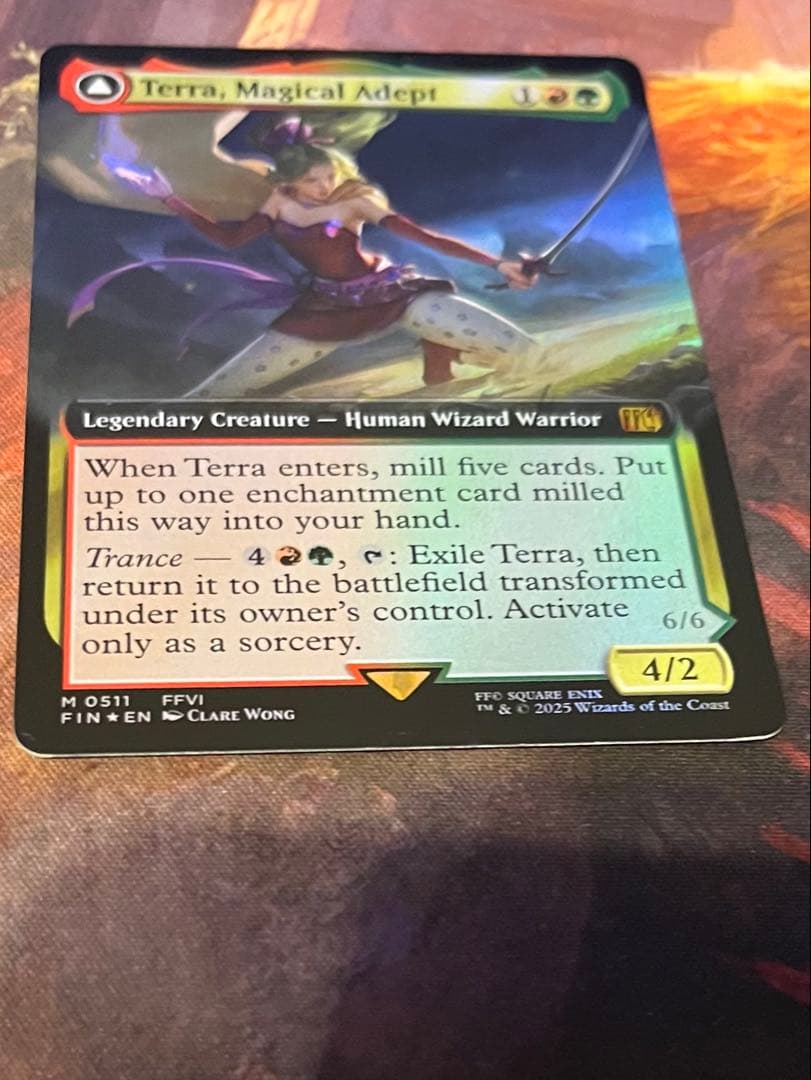 MTG/魔導戦士、ティナ/ 英語/拡張アート/FOIL