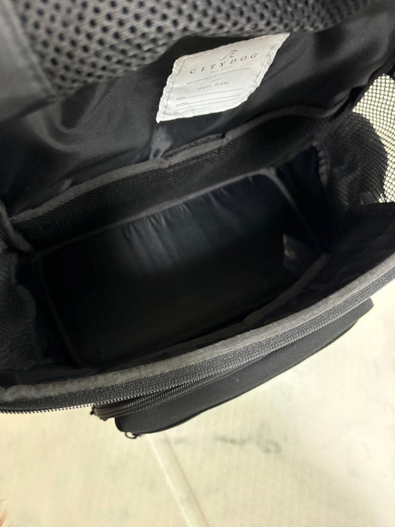 CITYDOG ブラック キャリーバッグ　レギュラーサイズ