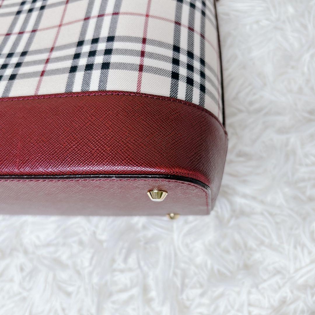 BURBERRY バーバリー ノバチェック キャンバス レザー ワンショルダー