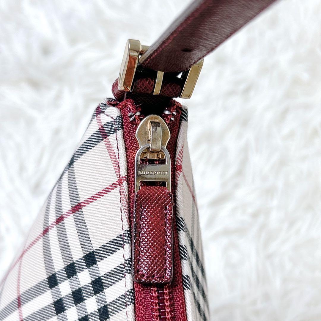 BURBERRY バーバリー ノバチェック キャンバス レザー ワンショルダー